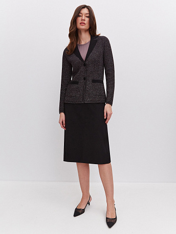 Жакет полуприталенный с люрексом Шайн