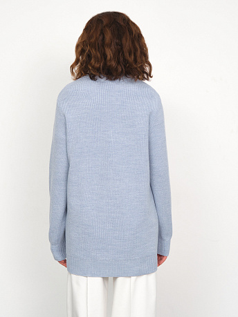 Кардиган на пуговицах с шерстью мериноса Блюз