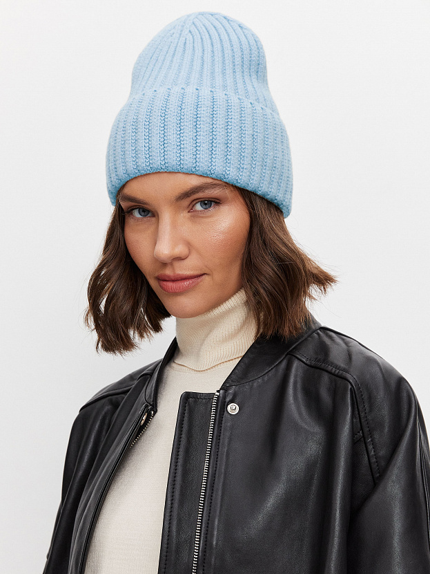 Лайт шапка трикотажная (голубой, 56-58)