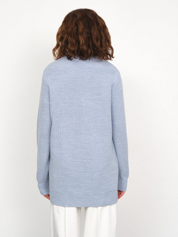 Блюз кардиган трикотажный (св.голубой, 44-46)