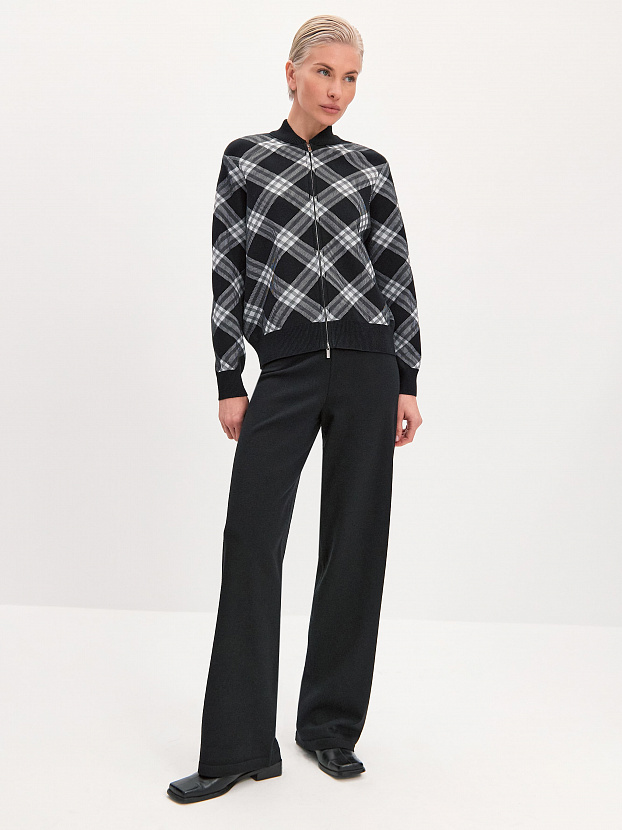 Пандора кардиган (бомбер) трикотажный (черный, 44-46)