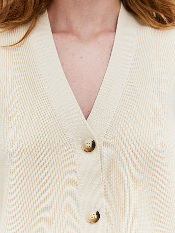 Однобортный жилет с хлопком и вискозой Вита