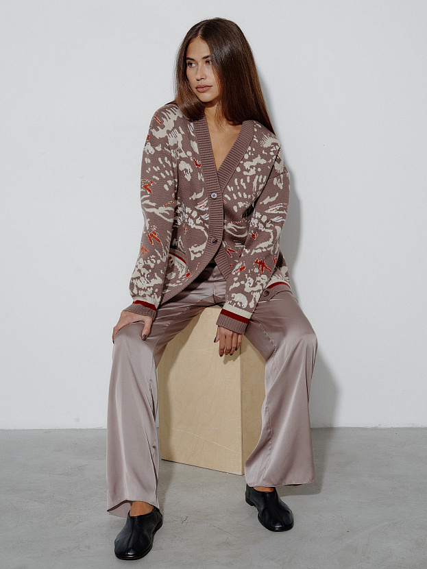 Горизонт кардиган трикотажный (какао, 44-46)