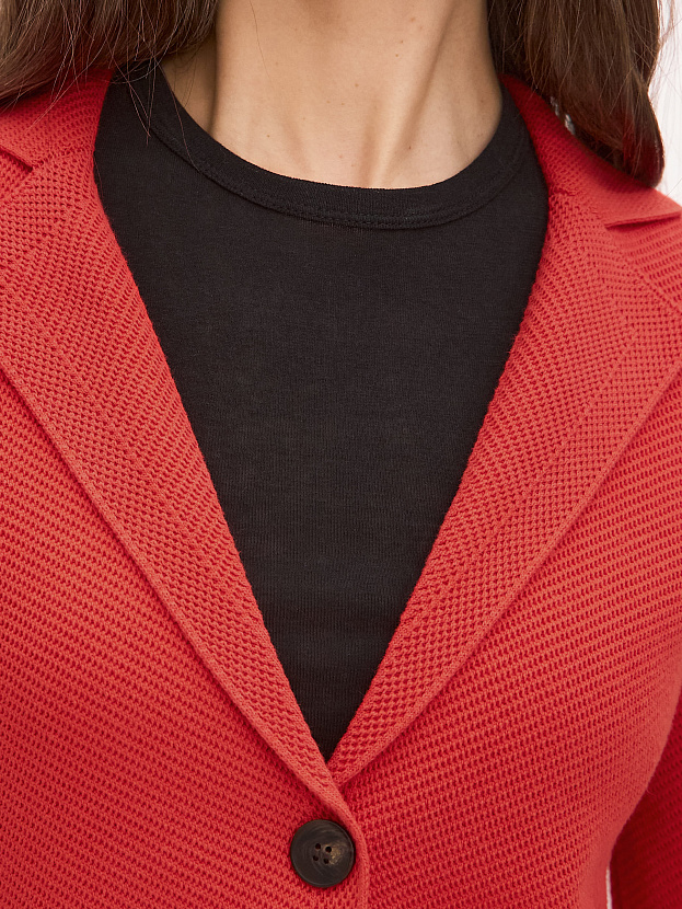 Рута жакет трикотажный (красный, 46)