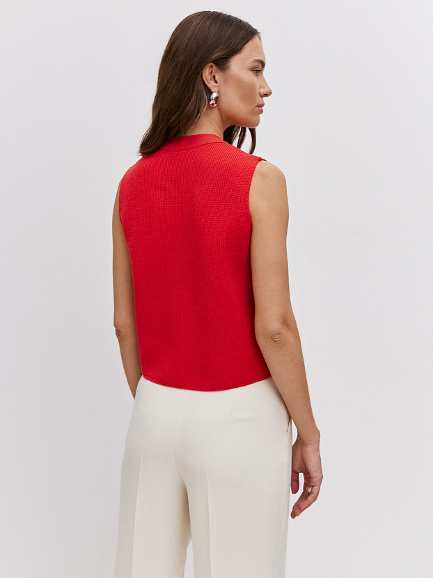 Вита жилет трикотажный (глубокий коралловый, 44-46)