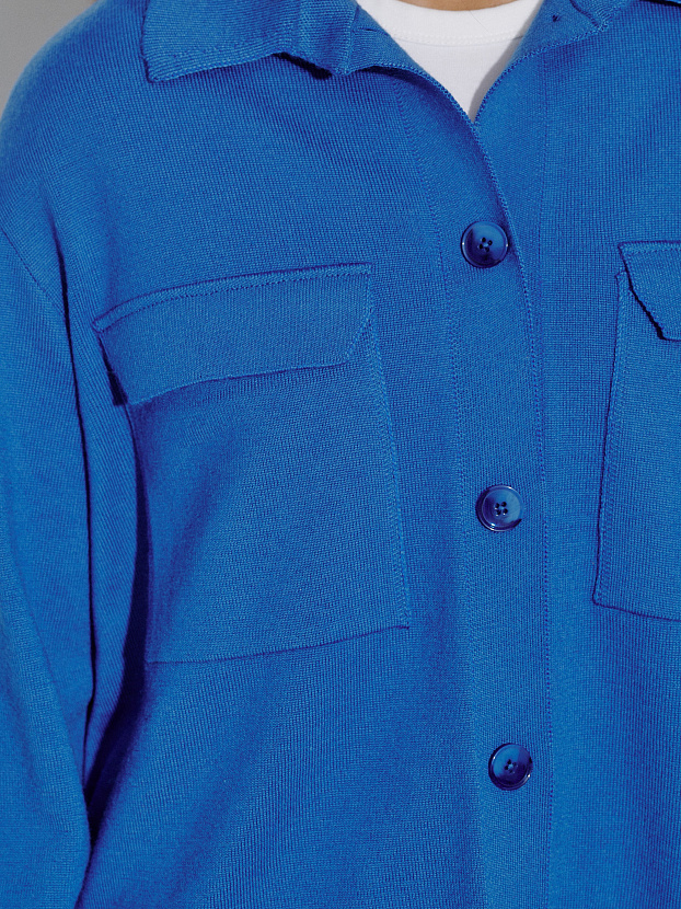 Джемми костюм ( рубашка+брюки ) трикотажный (ультрамарин, 40-42/164-170)