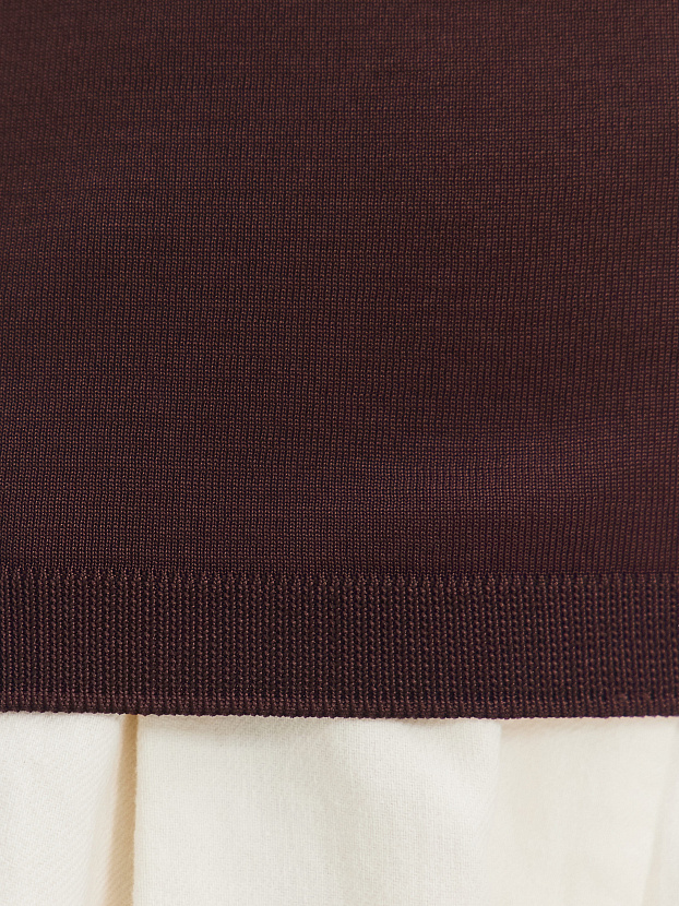 Адель джемпер (футболка) трикотажный (т.коричневый, 56-58)