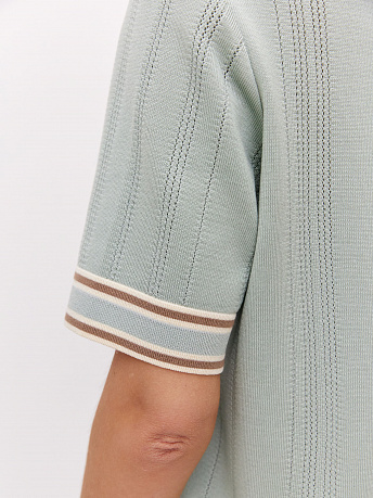 Футболка-поло с акцентными полосками Данте