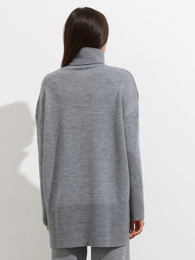 Сатурн джемпер трикотажный (серый меланж, 44-46)