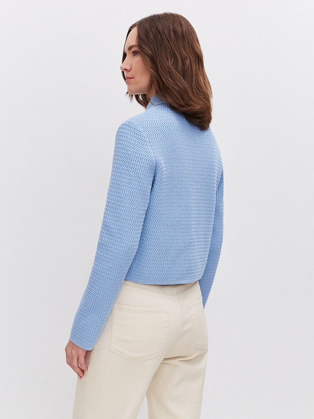 Селена жакет трикотажный (голубой, 46)