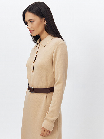 Платье-поло из хлопка и вискозы Сатори