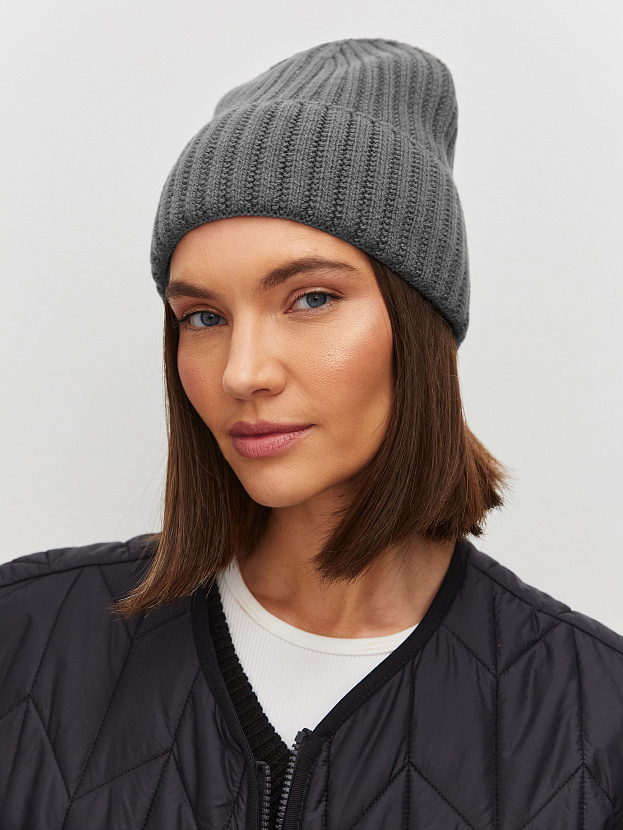 Лайт2 шапка трикотажная (серый меланж, 56-58)