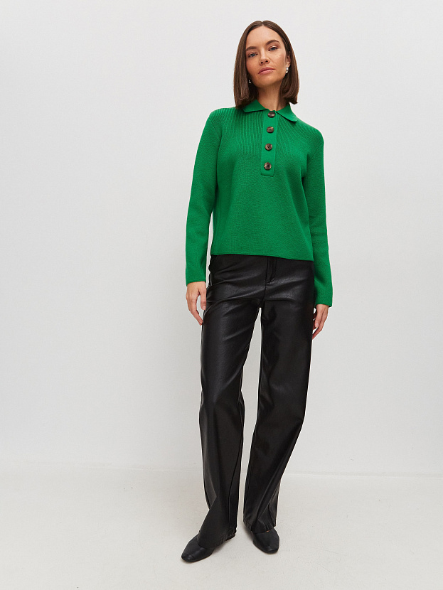 Крафт джемпер трикотажный (ярко-зеленый, 44-46)