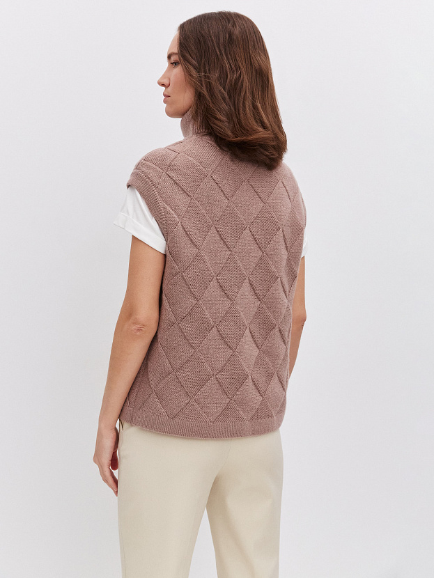 Дарина жилет трикотажный (какао, 44-46)