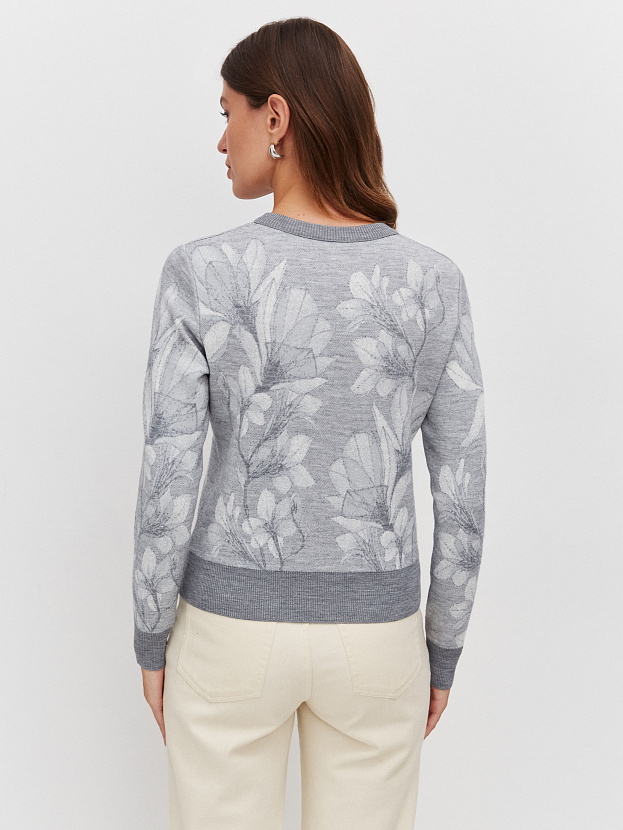 Лилу джемпер трикотажный (серый меланж, 44-46)