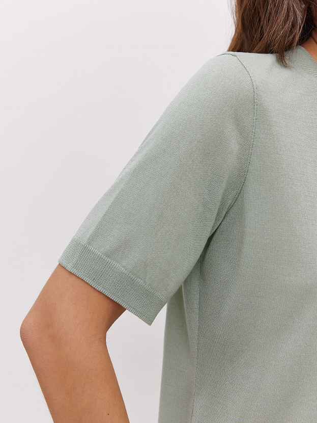 Адель джемпер (футболка) трикотажный (св.зеленый, 56-58)