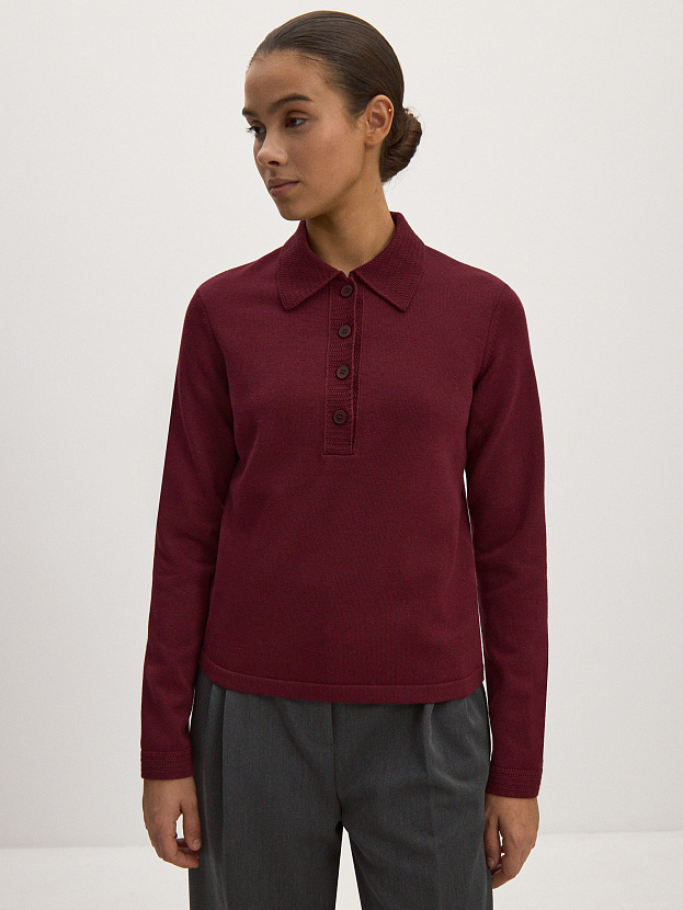 Фреско джемпер трикотажный (бордо, 44-46)