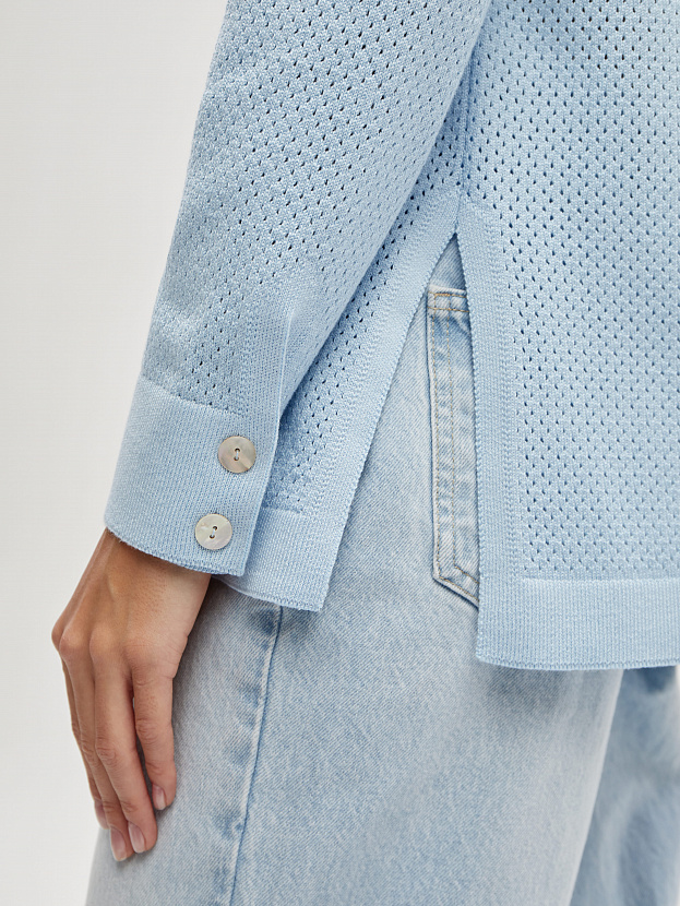 Джули кардиган трикотажный (голубой, 44-46)