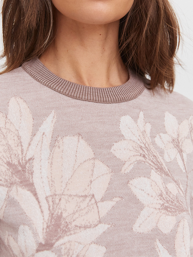 Лилу джемпер трикотажный (розовато-серый, 44-46)