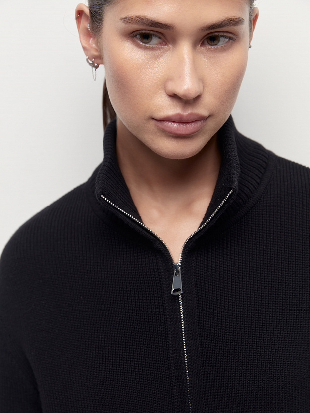 Бельгия джемпер трикотажный (черный, 44-46)