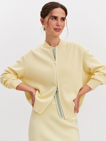 Бомбер из хлопка с полосками Сиетл