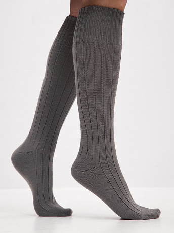 Гольфы трикотажные из шерсти мериноса Степ