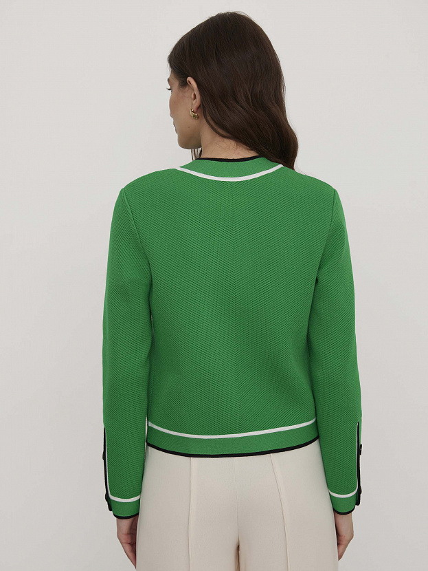 Майя жакет трикотажный (ярко-зеленый, 46-48)