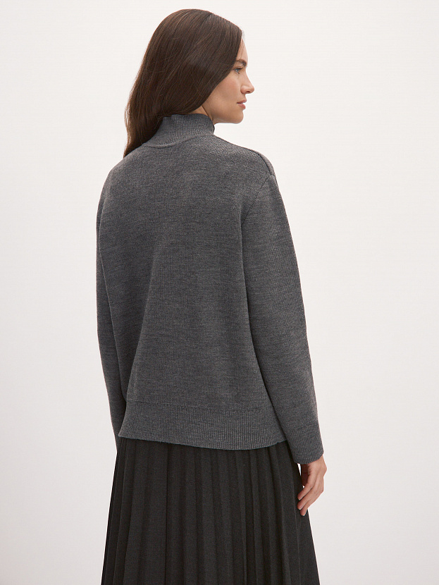 Мюнхен джемпер трикотажный (серый меланж, 44-46)