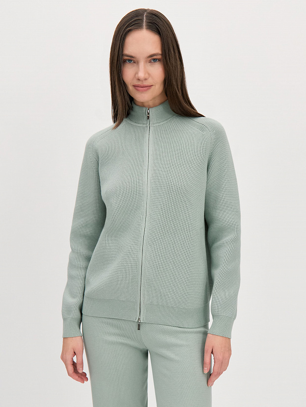 Денвер джемпер (бомбер) трикотажный (св.зеленый, 44-46)