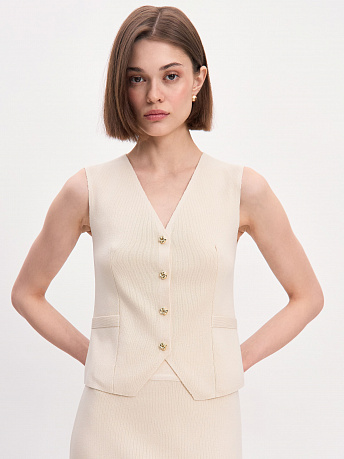 Жилет из хлопка с вискозой Тиффани