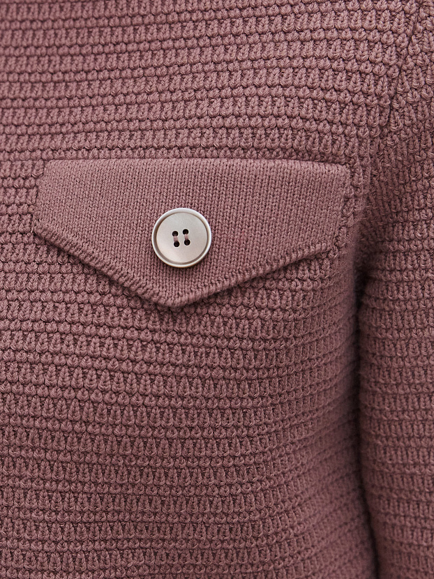 Шарм жакет трикотажный (кофейный, 46)