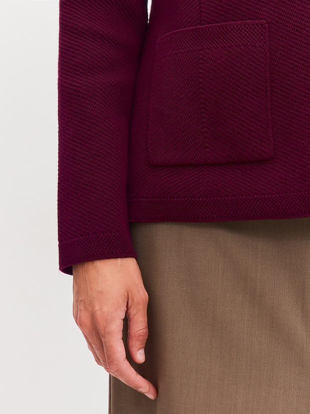 Рута жакет трикотажный (бордо, 46)