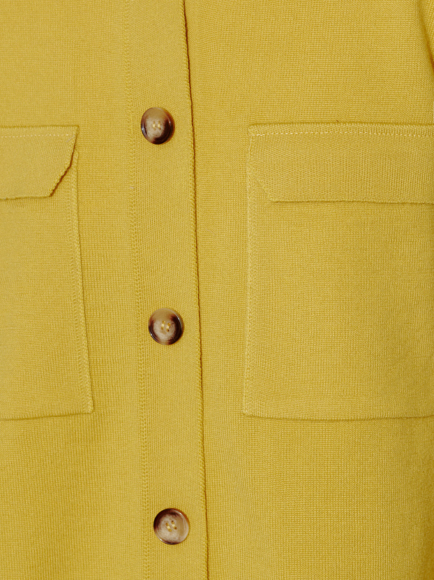 Джем кардиган (рубашка) трикотажный (охра, 44-46)