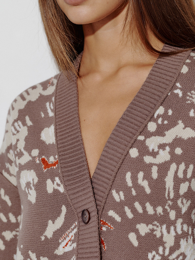 Горизонт кардиган трикотажный (какао, 44-46)