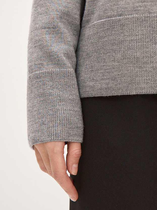 Сеул джемпер трикотажный (серый меланж, 44-46)
