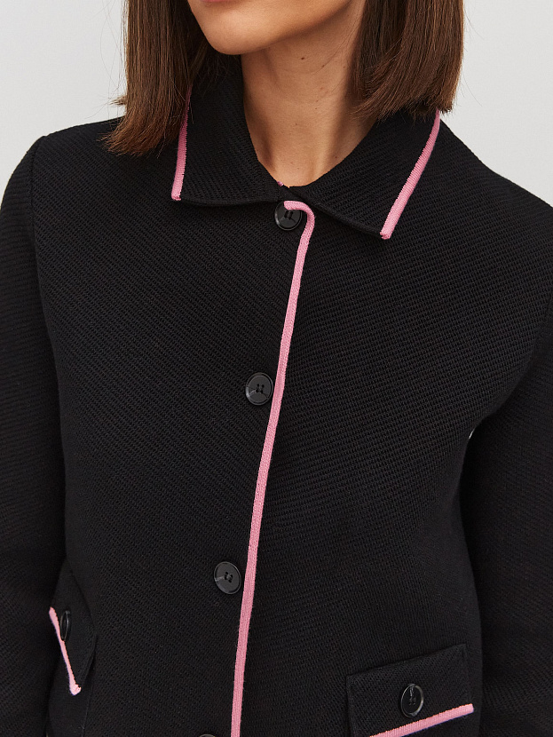 Элира жакет трикотажный (черный, 44-46)