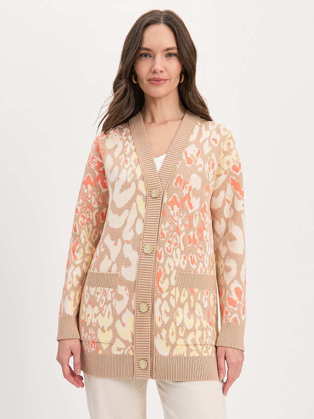 Гарда кардиган трикотажный (бежевый/кремовый, 44-46)