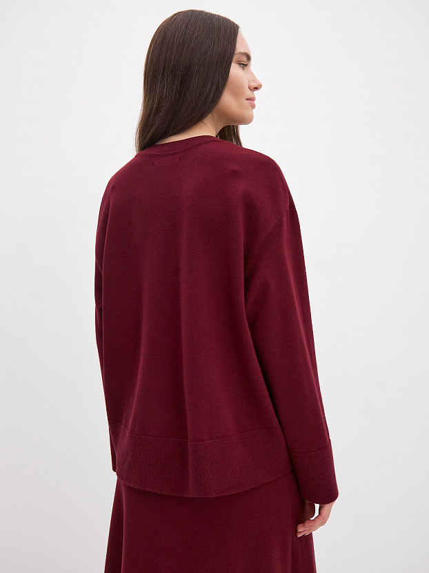 Дания джемпер трикотажный (бордо, 44-46)