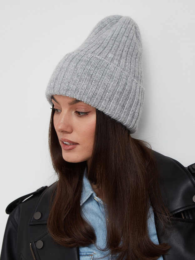 Нуга шапка трикотажная (светло-серый, 56-58)