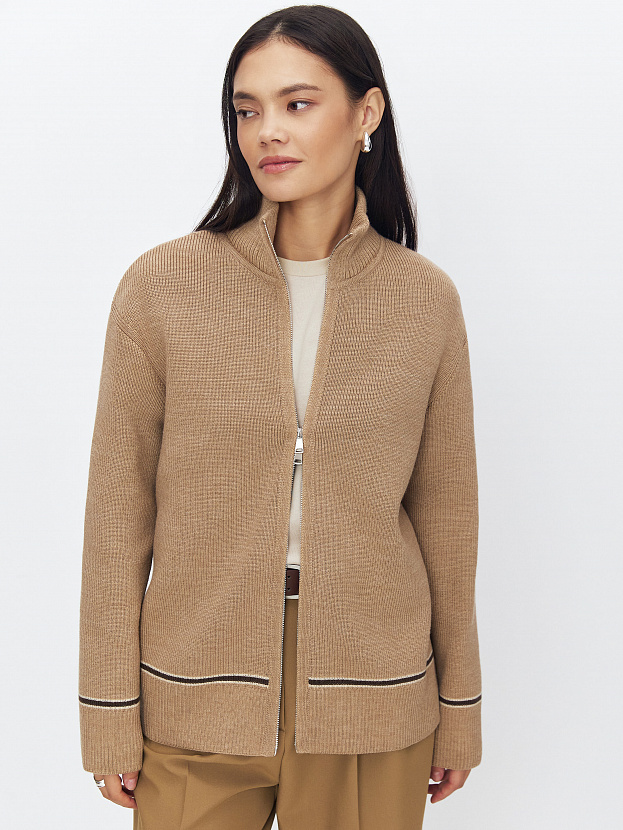 Азимут джемпер трикотажный (бежевый меланж, 44-46)