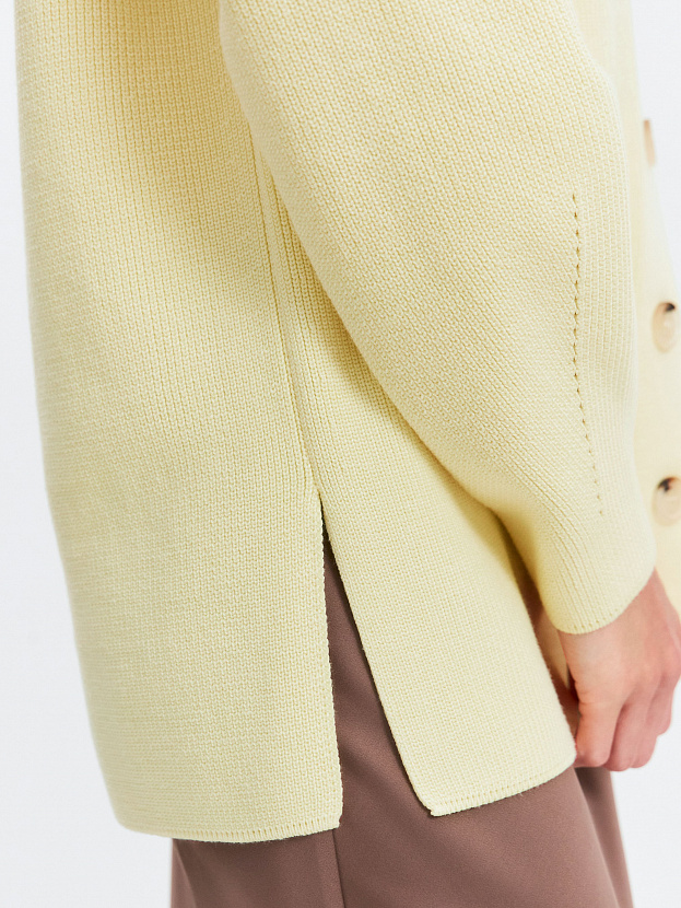 Родос кардиган трикотажный (бледно-желтый, 44-46)