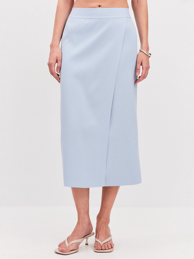 Диона юбка трикотажная (голубой, 44-46)