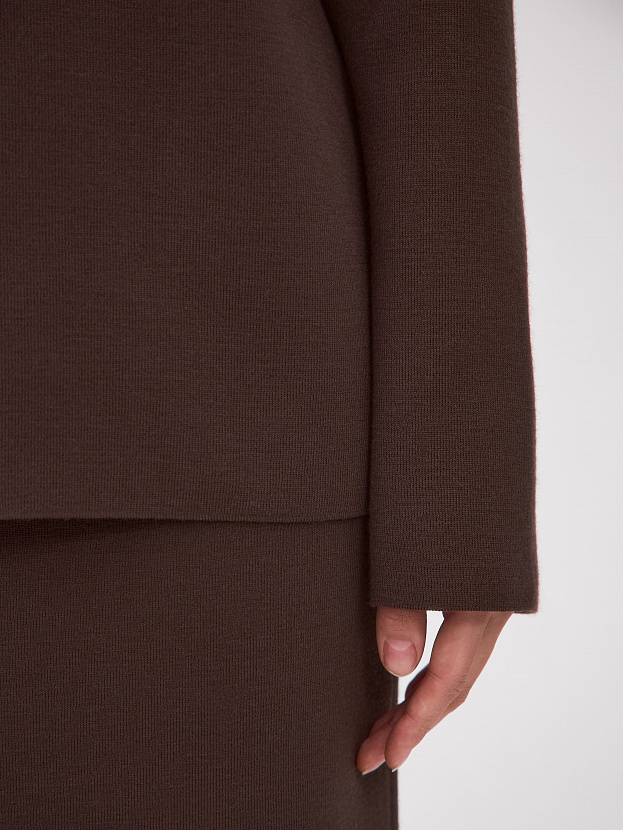 Меридиан костюм (джемпер+юбка) трикотажный (кофе, 44-46)