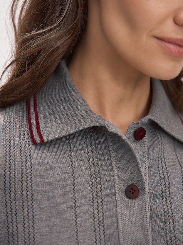 Данте джемпер (футболка) трикотажный (серый меланж, 44-46)