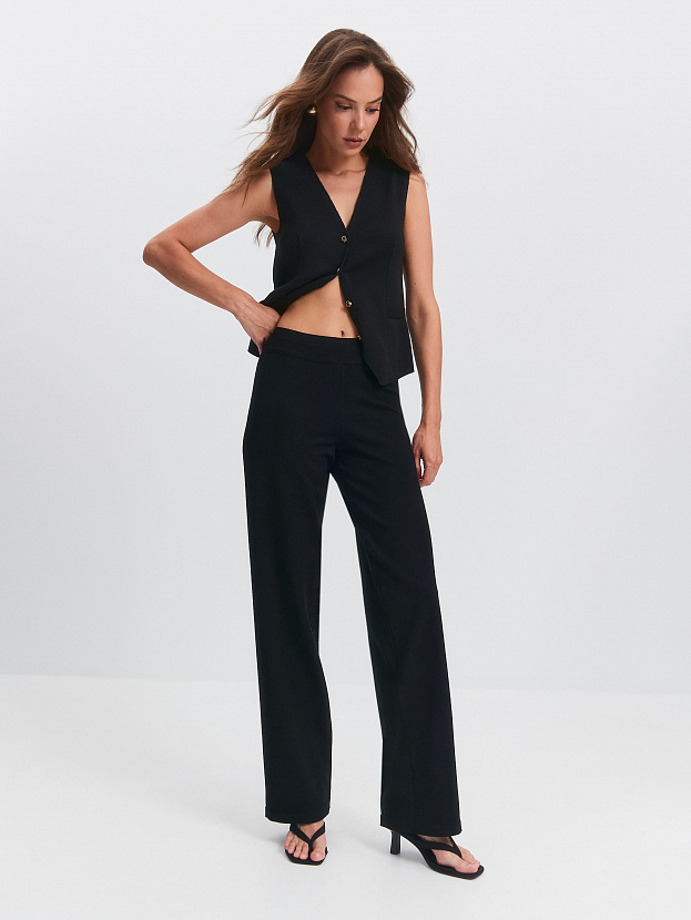 Тиффани жилет трикотажный (черный, 44-46)