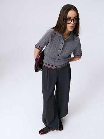 Футболка-поло с акцентными полосками Данте