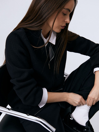 Бомбер из хлопка с воротником-стойкой Денвер