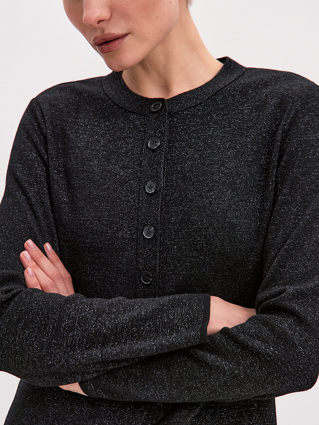 Розалин кардиган трикотажный (черный, 44-46)