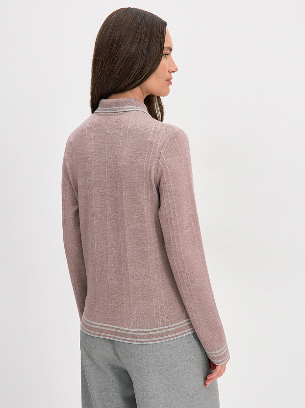 Кайли джемпер трикотажный (розовато-серый, 44-46)