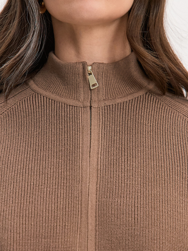 Денвер джемпер (бомбер) трикотажный (какао, 44-46)